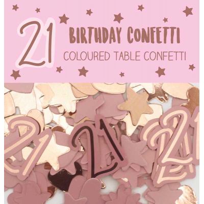 Age 21 Girl Paper & Foil Confetti