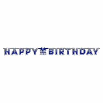 Happy Birthday Male Paper Letter Banner