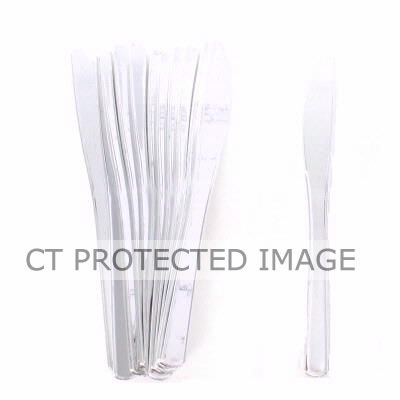  Silver Plastic Knives (pack quantity 12) 