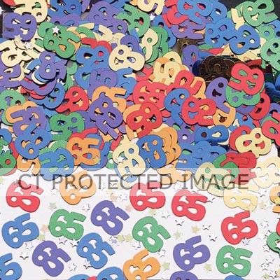 65th Birthday Multi Confetti