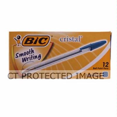 1.0mm Blue Bic Ball Point Pen  12s