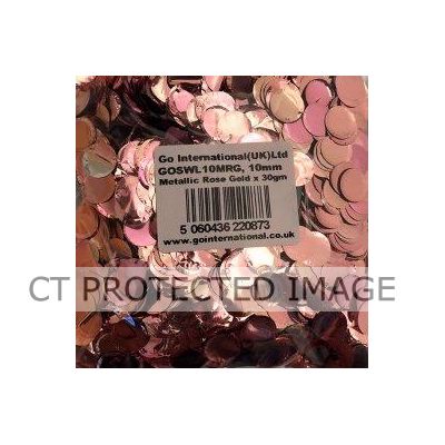 30gm 10mm Rose Gold Metallic Confetti