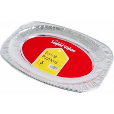  14 Inch Silver Value Platters (pack quantity 3) 