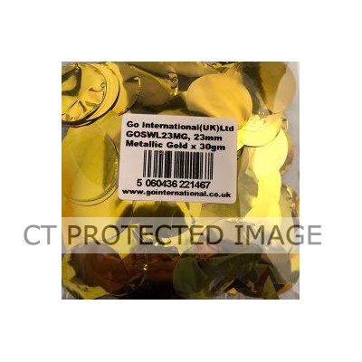 30gm 23mm Gold Metallic Confetti