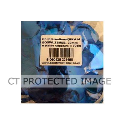 30gm 23mm Sapphire Blue Metallic Confetti