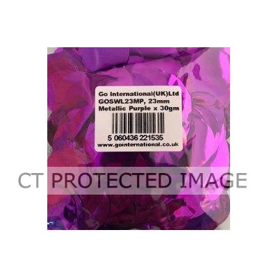 30gm 23mm Purple Metallic Confetti