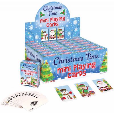 3assorted Xmas Mini Playing Cards  24s