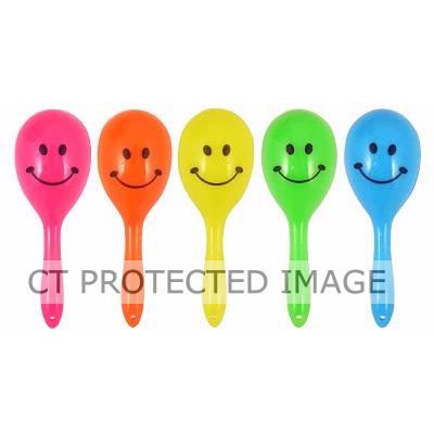 7cm 5assorted Mini Smile Maracas  108s