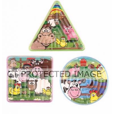 3assorted Farm Maze Puzzles  96s