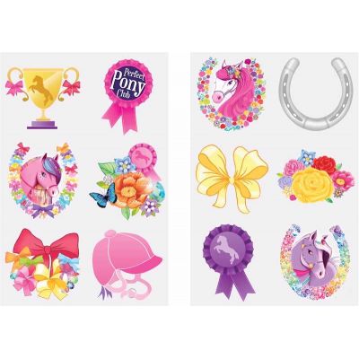 6pc 2assorted Ponies Tattoos  96s