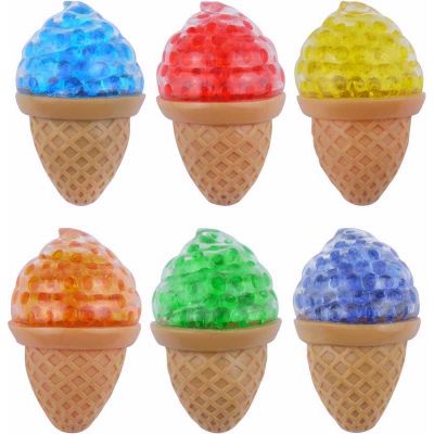 Assorted Squeeze Ice Cream With Beads  12s