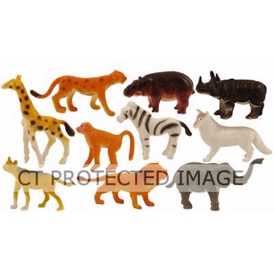 4-6cm 10assorted Jungle Animals  84s