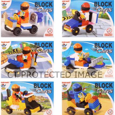 6assorted Car Blocks Diy Kit  12s