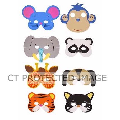 8assorted Eva Animal Masks