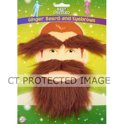 Ginger Beard & Eyebrows Set