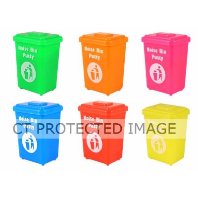 Assorted Neon Colours Bin Noise Putty  24s