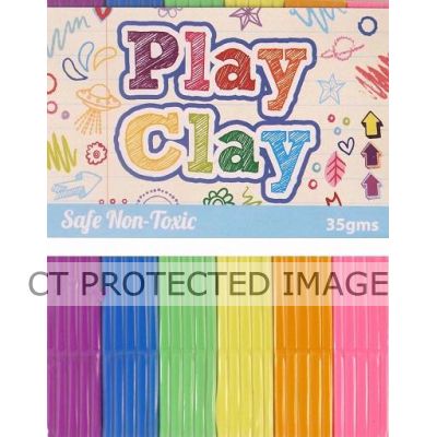  35gm Play Clay   (pack quantity 6) X72