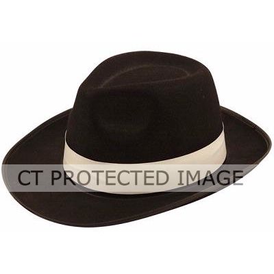 Adult Black Al Capone Hat