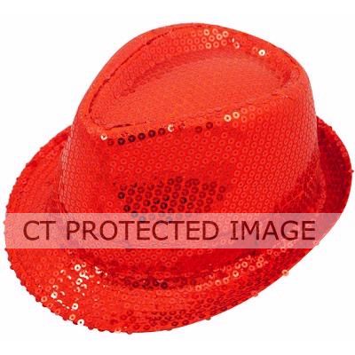 Adult Red Sequin Gangster Hat