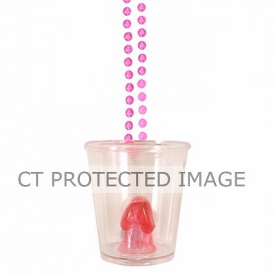 Willy Shot Glass & Bead Necklace