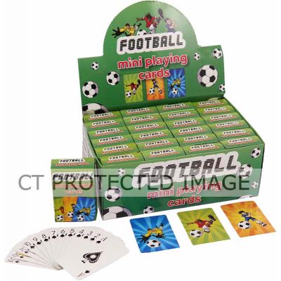 3assorted Mini Football Playing Cards  24s