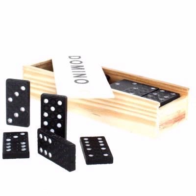 Dominoes In Wooden Box