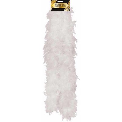 150cm White Feather Boa