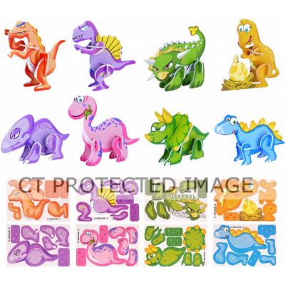 Dinosaur 3-d Puzzles  144s