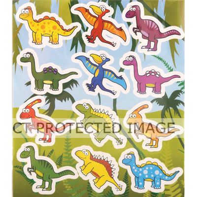  Dinosaur Stickers   (pack quantity 12) X120