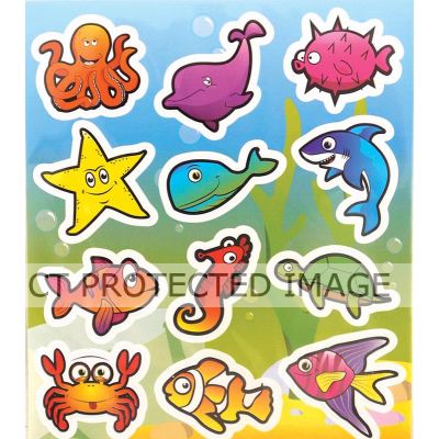  Sealife Stickers   (pack quantity 12) X120