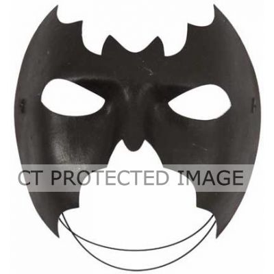 Black Half Bat Mask