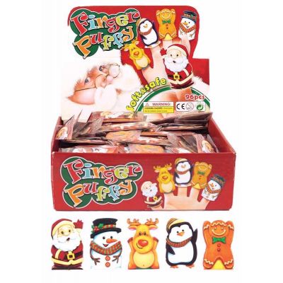 5assorted Xmas Finger Puppets  96s