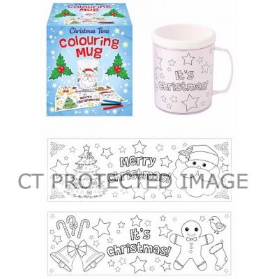 2assorted Xmas Colouring Mug