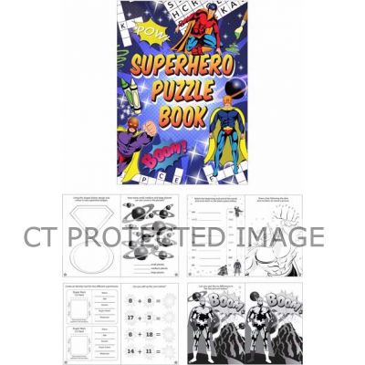 Super Hero Fun Puzzle Book  48s