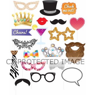 20pc Party Photo Props