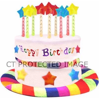 Birthday Cake Rainbow Hat
