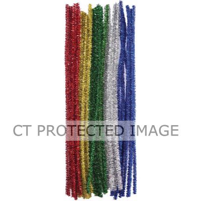 30cm Craft Glitter Chenille Wires