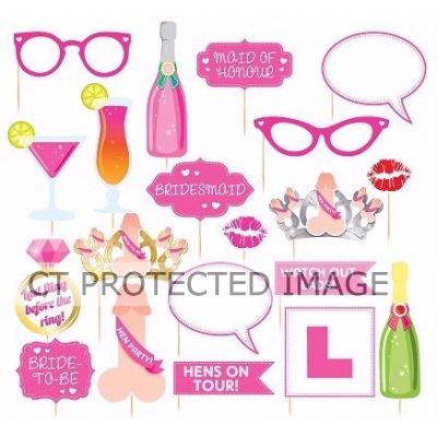 Assorted Hen Party Photo Props