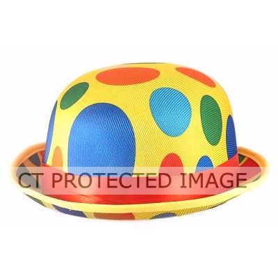 Adult Clown Bowler Hat