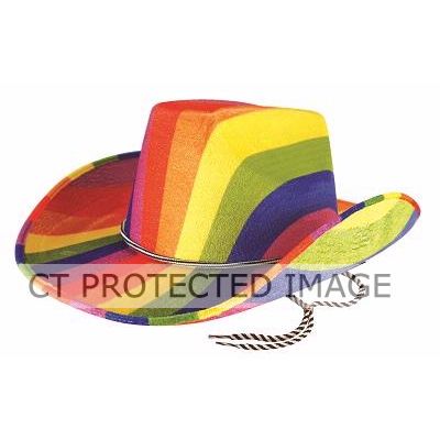 Adult Pride Rainbow Cowboy Hat