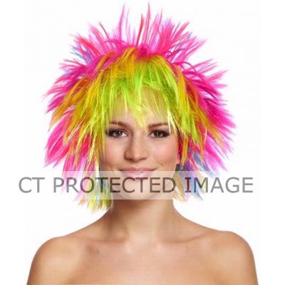 130g Rainbow Punk Wig
