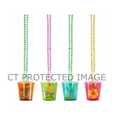 4assorted Hawaiian Shot Glass