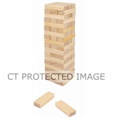 54pc Wooden Stacking Game