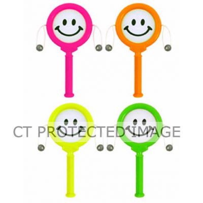 10cm 4assorted Mini Smile Face Spin Drum  72s
