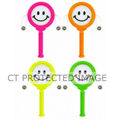 10cm 4assorted Mini Smile Face Spin Drum  72s