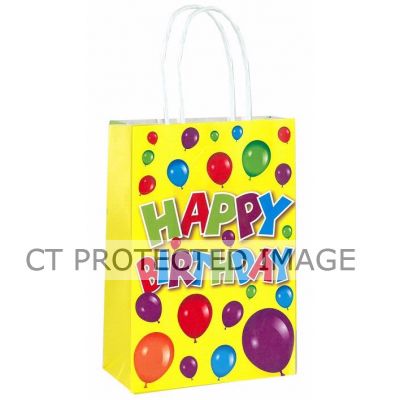 Happy Birthday Bag With Handles  24s