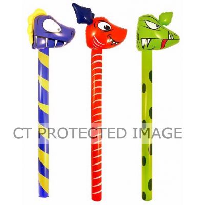 118cm 3assorted Inflatable Dinosaur Sticks