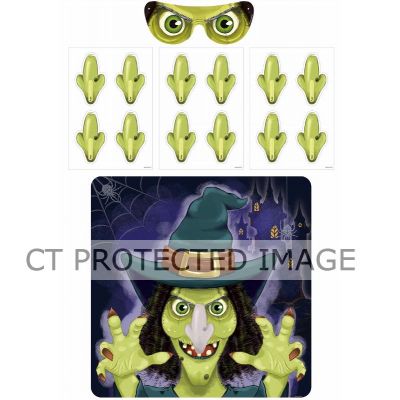 14pc Stick The Nose On Witch Game