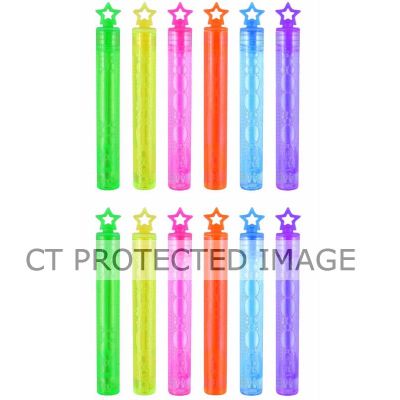  4ml 6assorted Bubble Tubes (pack quantity 12) 