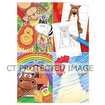 10.5x14.5cm Fun Colouring Book  48s